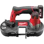 MILWAUKEE M12 BS-402C subcompacte accubandzaag in transportkoffer (2x 4,0Ah accu + lader) - 4933441805