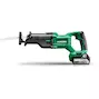 HIKOKI CR18DBWJZ 18V cordless reciprocating saw in plastic case (2x 5.0Ah battery + charger)