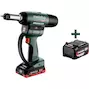 METABO NMP 18 LTX BL M10 accu-klinknagelpistool in metaBOX 145 M (2x 4,0Ah accu + lader) - 601788800