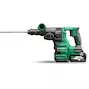 HIKOKI DH3628DCWRZ Marteau combiné sans fil 36 V SDS-Plus + porte-foret à changement rapide dans un coffret HSC IV (2 batteries MultiVolt de 2,5 Ah + chargeur)