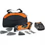 FEIN AMM 500 Plus MultiMaster 18V multitool oscillant sans fil + set d'accessoires 18 pièces dans un sac en nylon (batterie 4.0Ah + chargeur) - 71293870000