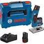 BOSCH GKF 12V-8 cordless edger in L-Boxx 136 (2x 3.0Ah battery + charger) - 06016B0000