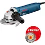 BOSCH GWS 1400 meuleuse d'angle 125 mm + meule diamantée dans un coffret de rangement - 0601824900