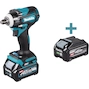 MAKITA 40Vmax XGT cordless impact spanner 1/2" 350Nm in MAKPAC (2x 2.5Ah battery + charger) - TW004GD201