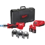 MILWAUKEE M12 ONEHPT-202C Geberit Mapress Set outil de pressage sans fil avec 3 mâchoires de pressage dans un étui (2x 2.0Ah batterie + chargeur) - 4933481038