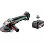 METABO WB 18 LT BL 11-125 Q haakse accu-slijper in doos (zonder accu en lader) - 613054850