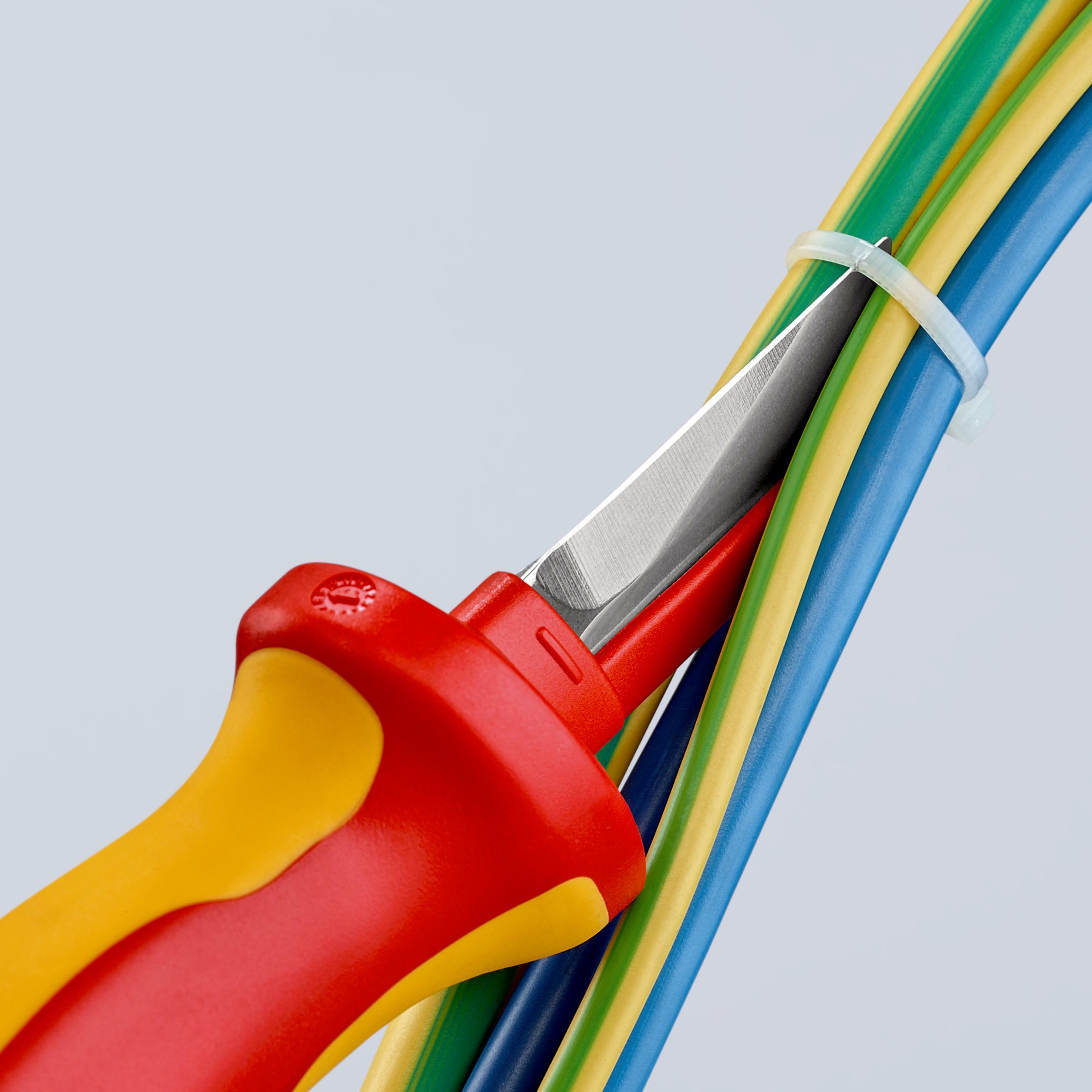 KNIPEX 98 55 Ontmantelingsmes met glijschoen geïsoleerde