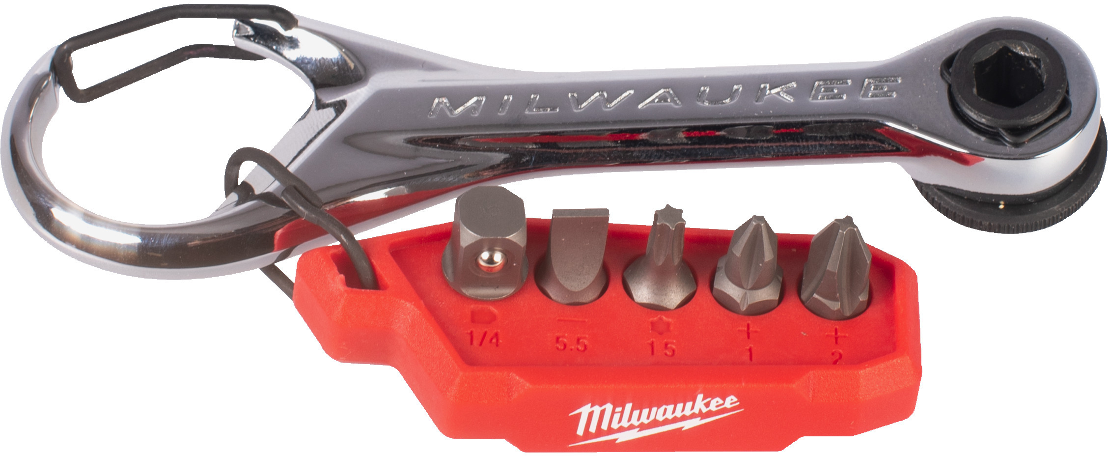 MILWAUKEE 4932498792 mini-ratel multi-bit 7-in-1 | Klium.nl