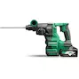 HIKOKI DH3628DAWVZ Marteau combiné sans fil 36 V SDS-Plus dans un coffret HSC IV (2 batteries MultiVolt de 4,0 Ah + chargeur)