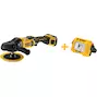 DEWALT DCM849P2-QW 18V XR Brushless haakse accu-polijstmachine 125-180mm in draagtas (2x 5.0Ah accu + lader)