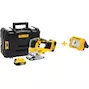 DEWALT DCS334P2-QW 18V XR Brushless cordless jigsaw, 2 x 5.0Ah batteries, in a TSTAK case