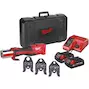 MILWAUKEE M18 BLHPT-202C TH-SET FORCE LOGIC Brushless accu-perstool + 3 TH-profiel bekken in koffer (2x 2,0Ah accu + lader) - 4933451135