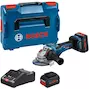 BOSCH GWS 18V-15 PSC meuleuse d'angle en L-Boxx 136 (2x 8,0Ah batterie + chargeur) - 06019H6B01