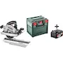 METABO SET KS 18 LTX 66 BL accu-cirkelzaag 66mm 165mm in metaBOX 340 + geleiderail KFS 44 (zonder accu en lader) - 691194000