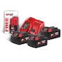 MILWAUKEE M18 NRG-503 kit de chargement de batterie (3x 18V 5.0Ah/1x 12V 2.0Ah batterie + chargeur rapide) - 4933451423