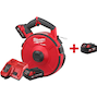 MILWAUKEE M18 FPFT-202 36M ST Set FUEL accu-trekveer met 36m x 3mm stalen trekveer (2x 2,0Ah accu + lader) - 4933471953