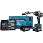 MAKITA HP001GM201 Perceuse à percussion sans fil 40Vmax XGT en MAKPAC (2x batterie 4.0Ah + chargeur)