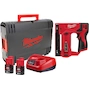 MILWAUKEE M12 BST-202X agrafeuse sans fil subcompacte en HD Box (2x 2.0Ah batterie + chargeur) - 4933459635