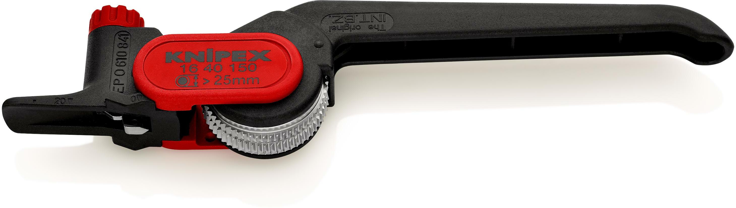 KNIPEX Ontmantelingsgereedschap voor rondom snijden in blister slagvaste kunststof behuizing 150 mm, 16 30 145 SB