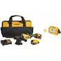 DEWALT DCM848P2-QW Polisseuse d'angle 18V XR sans balais avec batterie excentrique 125-180mm dans une mallette de transport (2x batterie 5.0Ah + chargeur)