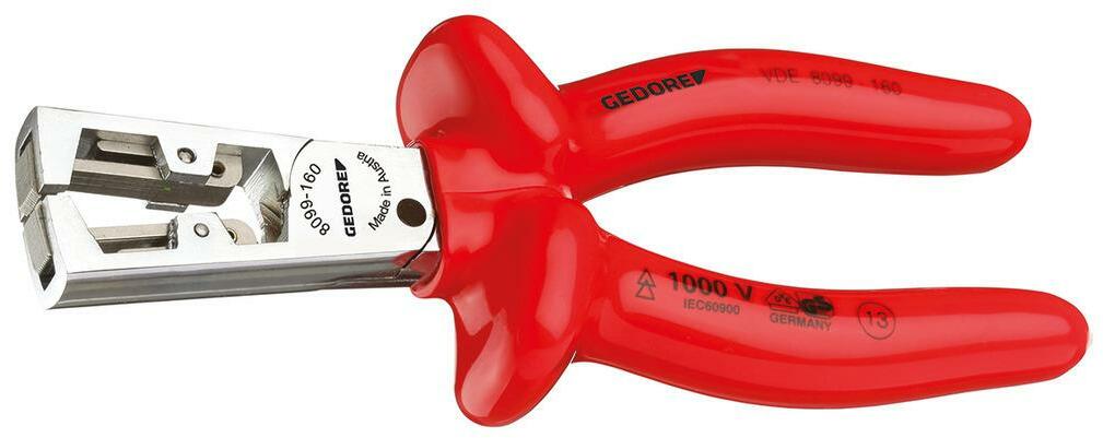 Alicate Descascador de Fios e Cabos 0.5-5mm 6.1/2 Isolado 1000V 8099-160 JCP GEDORE