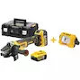 DEWALT DCG405P2-QW 18V Brushless haakse accu-slijper 125mm met schuifschakelaar in TSTAK koffer (2x 5,0Ah accu + lader)