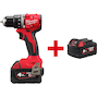MILWAUKEE M18 BLDDRC-402C perceuse-visseuse compacte sans charbon dans une mallette de transport (2x 4.0Ah batterie + chargeur) - 4933492834