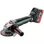 METABO WPB 18 LT BL 11-125 Quick haakse accu-slijper in metaBOX 165 L (2x 5,5Ah accu + lader) - 613059660