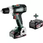 METABO SB 18 L accu-klopboorschroefmachine in metaBOX 145 (2x 2,0Ah accu + lader) - 614053500