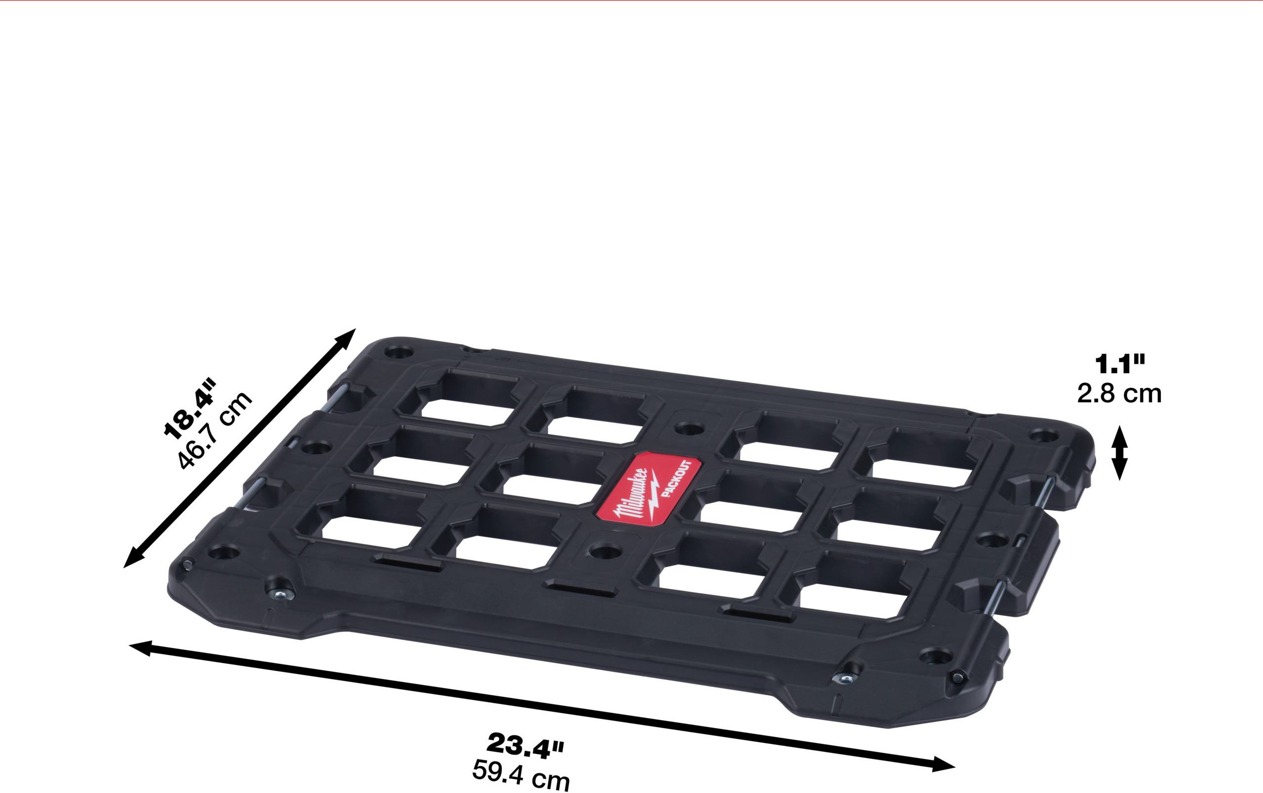 Milwaukee MONTAGEGRAND | MILWAUKEE | MODEL 4932471638 | Meerdere configuraties 4,5 kg | 22 kg | POLYMERCONSTRUCTIE | Duurzaam, rood