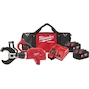 MILWAUKEE M18 HCC75-502C FORCE LOGIC coupe-câble hydraulique à batterie souterraine en mallette de transport (2x batterie 5.0Ah + chargeur) - 4933459269