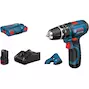 BOSCH GSB 12V-15 cordless impact drill in L-Boxx 102 (2x 2.0Ah battery + charger) - 06019B6906