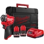 MILWAUKEE M12 FSCIWF38-252X Clé à chocs sans fil FUEL 3/8" avec anneau de friction en HD-Box (2x 2,5Ah batterie + chargeur) - 4933498970