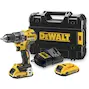 DEWALT DCD791D2-QW 18V XR Brushless accu-schroefboormachine in TSTAK (2x 2,0Ah + lader)