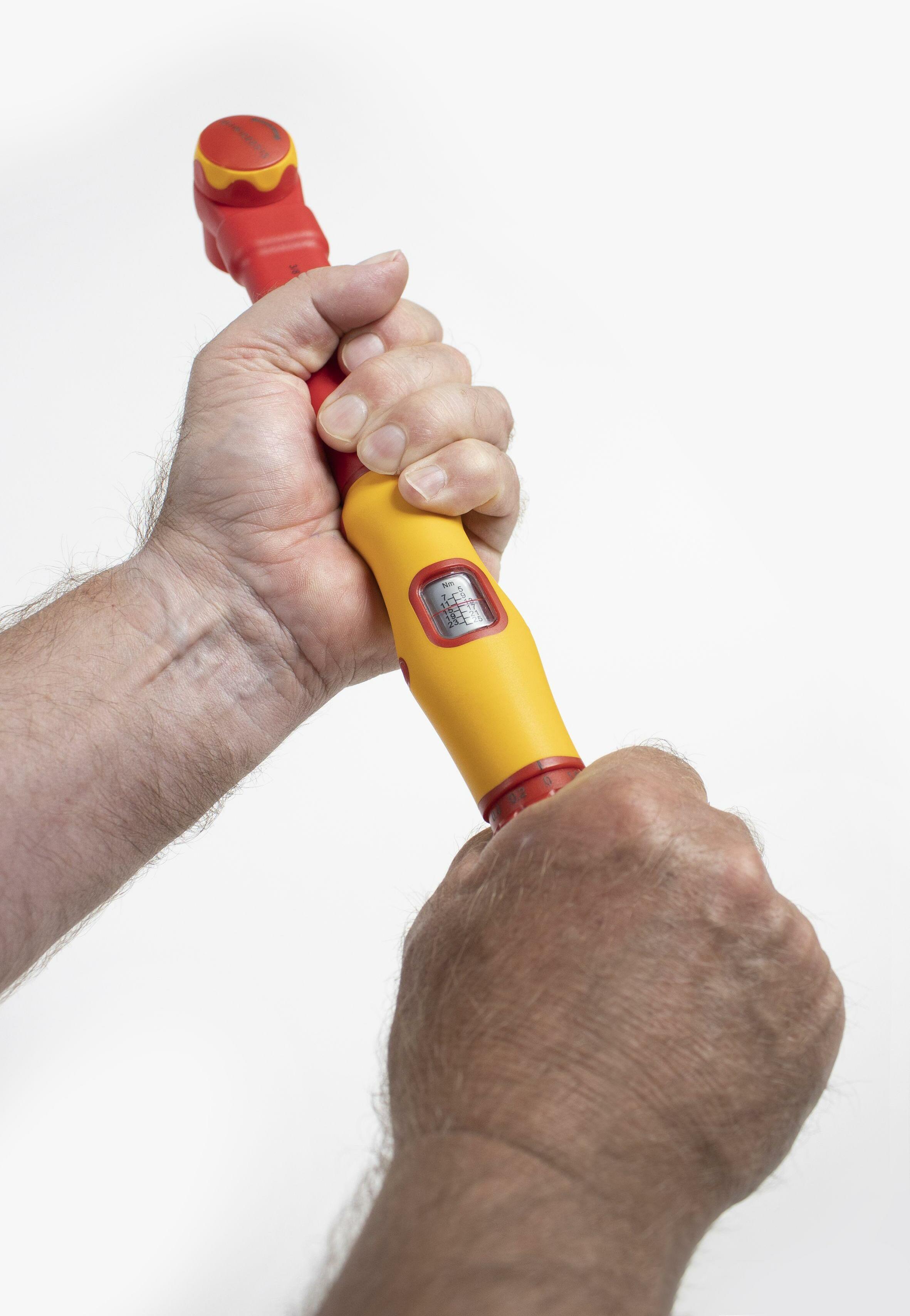 Wiha Professionele elektrische tangensleutel, 250 mm (instellen zonder contactdruk, ratelfunctie, voor elektricien) 44314