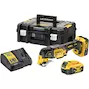 DEWALT DCS356P2-QW 18V XR Brushless 3-speed oscillating battery multitool in TSTAK (2x 5.0Ah battery + charger)