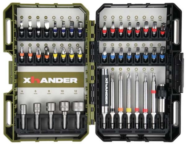 Xhander XHANDER 71802744 jeu d'embouts de vissage avec porte-embout magnétique ...