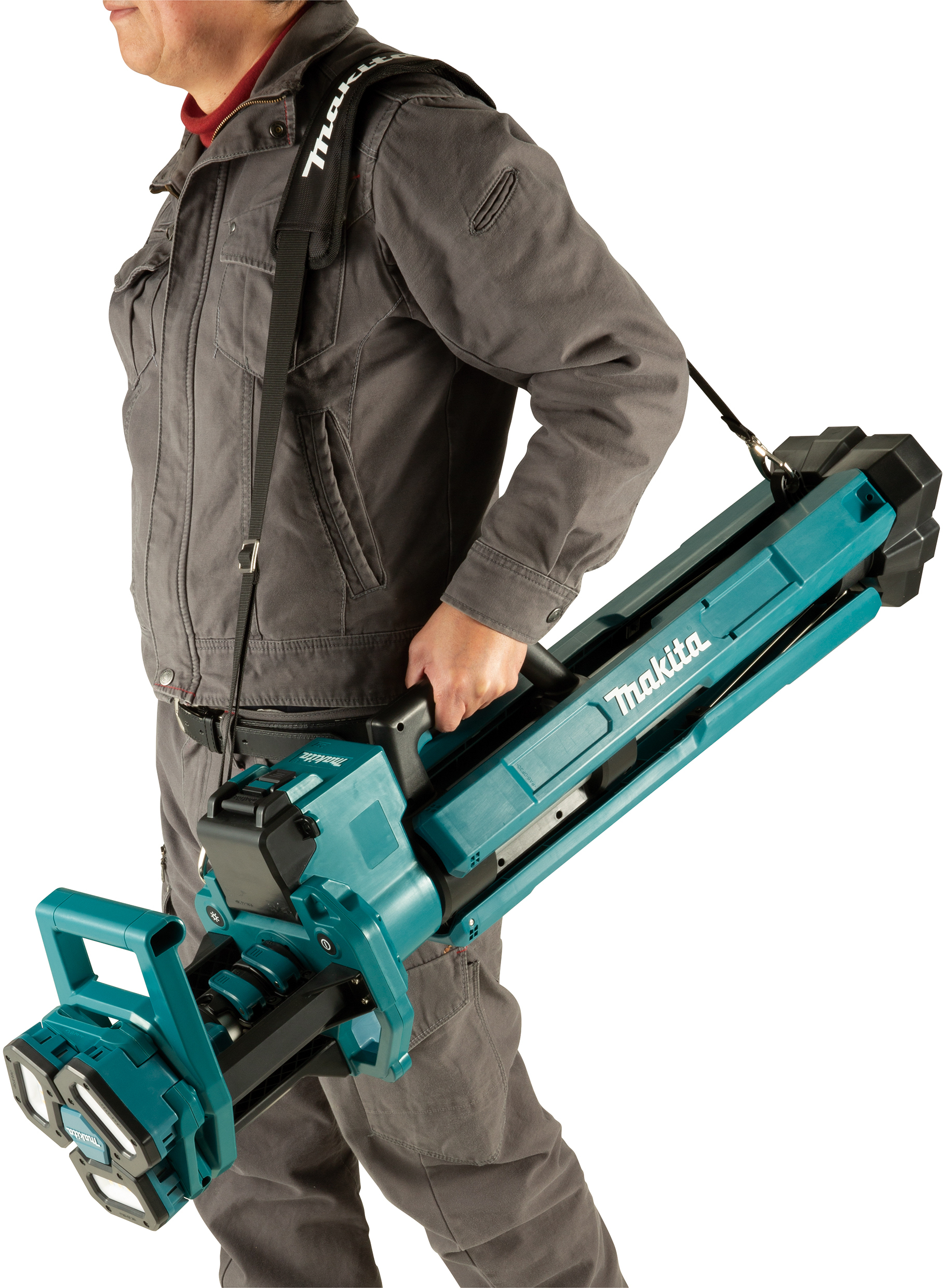 Accu-kitspistool, compatibel met Makita 18 V accu, accu-cartridgepers met 4 snelheden en ledlicht, voor 300 ml cartridges, siliconen spuit voor afdichten, plamuren (zonder accu