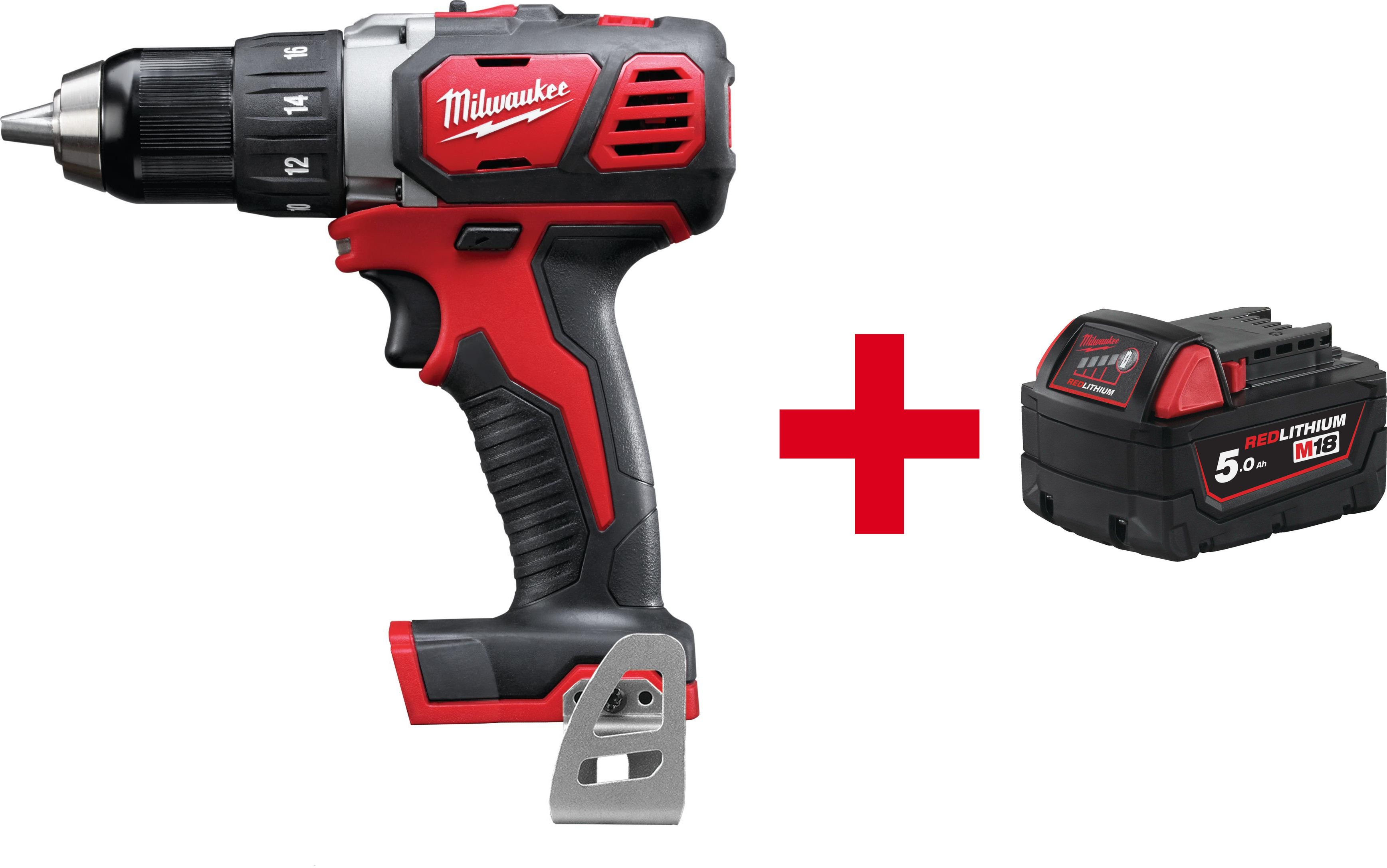 MILWAUKEE M18 BDD-0 perceuse-visseuse compacte sans fil (sans batterie ni chargeur) - 4933443530