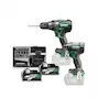HIKOKI KC18DCWBZ Kit machine sans fil 18V 2 pièces DV18DC + WH18DC en mallette HSC III (2x batterie 5.0Ah + chargeur)