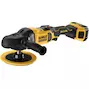 DEWALT DCM849P2-QW 18V XR Brushless haakse accu-polijstmachine 125-180mm in draagtas (2x 5.0Ah accu + lader)