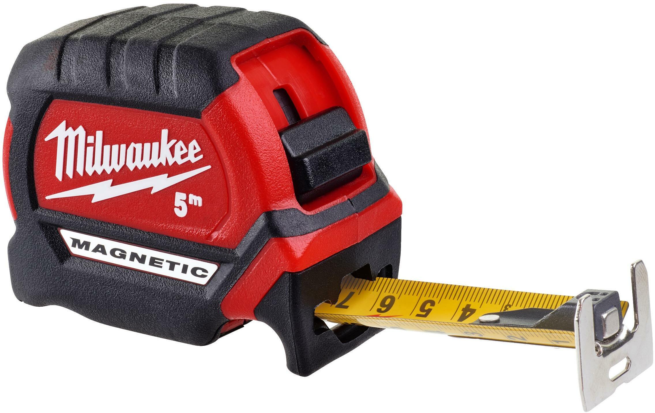 Mètre ruban magnétique 5m MILWAUKEE 4ème GEN 4932498768
