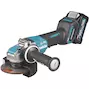 MAKITA GA047GM201 40Vmax XGT angle battery grinder 125mm X-LOCK with spoon switch in MAKPAC (2x 4.0Ah battery + charger)
