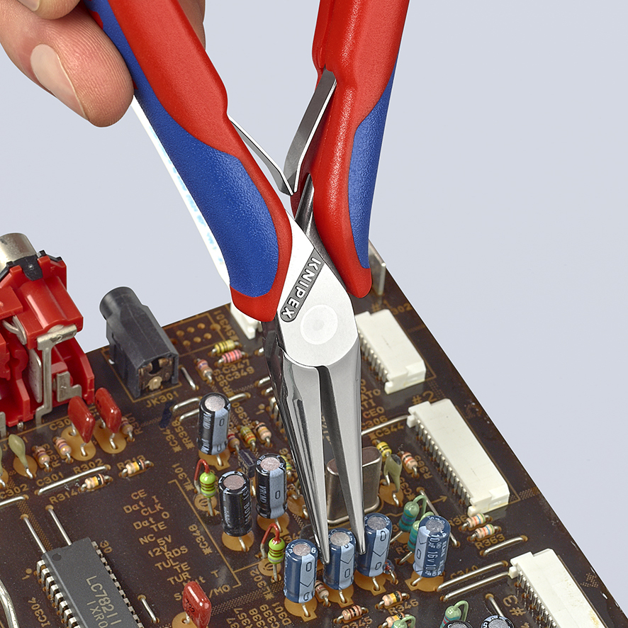 Knipex Elektronica-Grijptang Rond - 34 32 130 ESD - De Boer