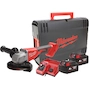 MILWAUKEE M18 BLSAG125XPD-402X meuleuse d'angle 125mm avec interrupteur à palette en HD Box (2x 4,0Ah batterie + chargeur) - 4933492646