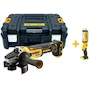 DEWALT DCG405NT-XJ 18V Brushless haakse accu-slijper 125mm met schuifschakelaar in TSTAK koffer (zonder accu en lader)