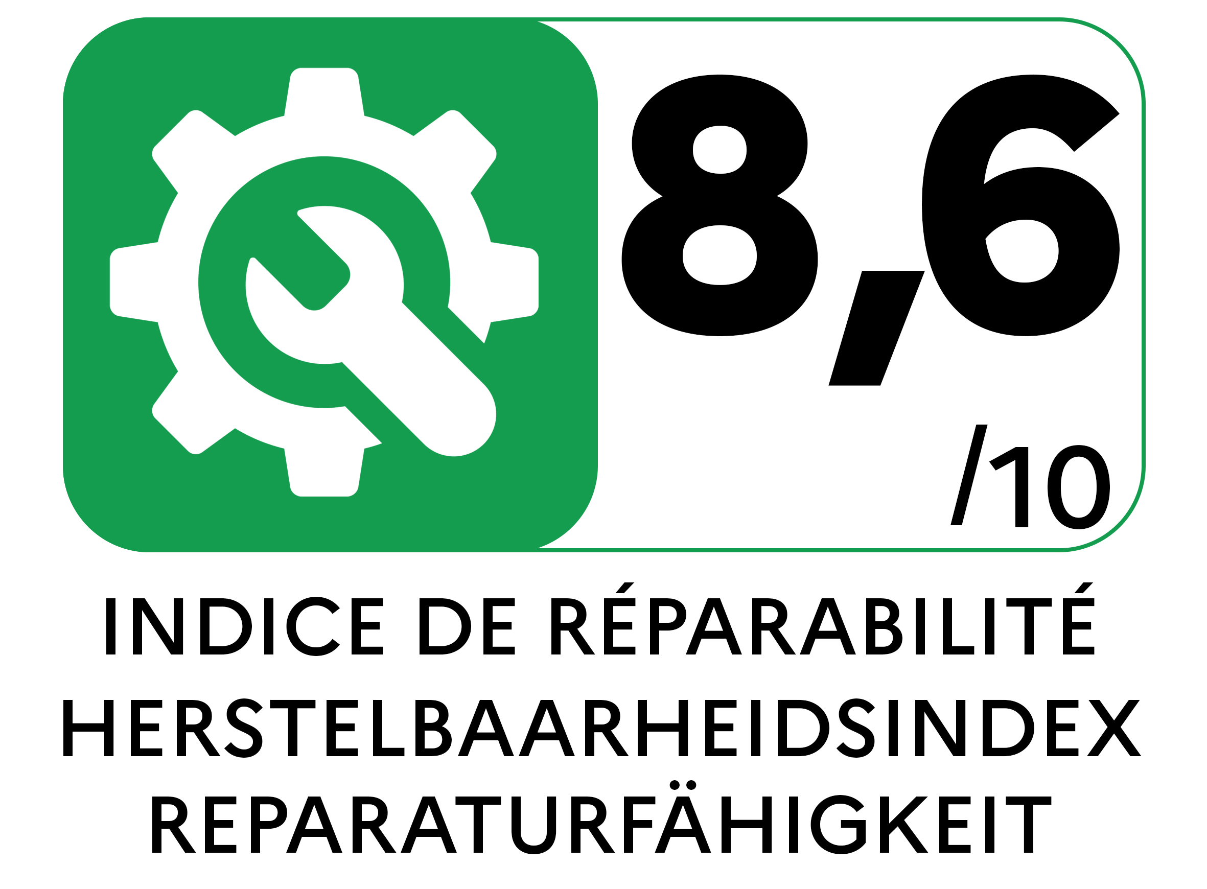 The repairability index shows how easy it is to repair a product. The higher the score (0 10), the e